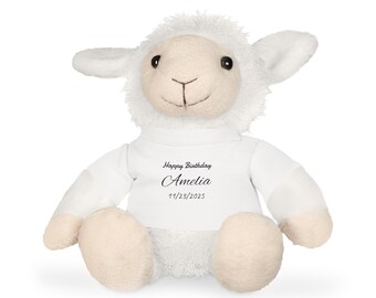 Custom Plush Toy, Personalized Plush Lamb, Cute Sheep Toy, Custom Toy for Kids, Gift for Friends, Birthday Plush Gift