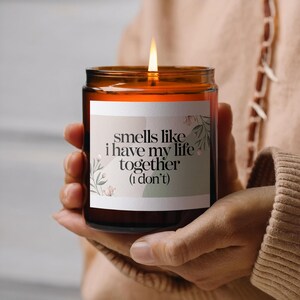Custom Scented Soy Candle, Coconut Apricot Wax Candle, Personalized Candle Gift, Unique Candle, Scented Candle, Aromatherapy Candle