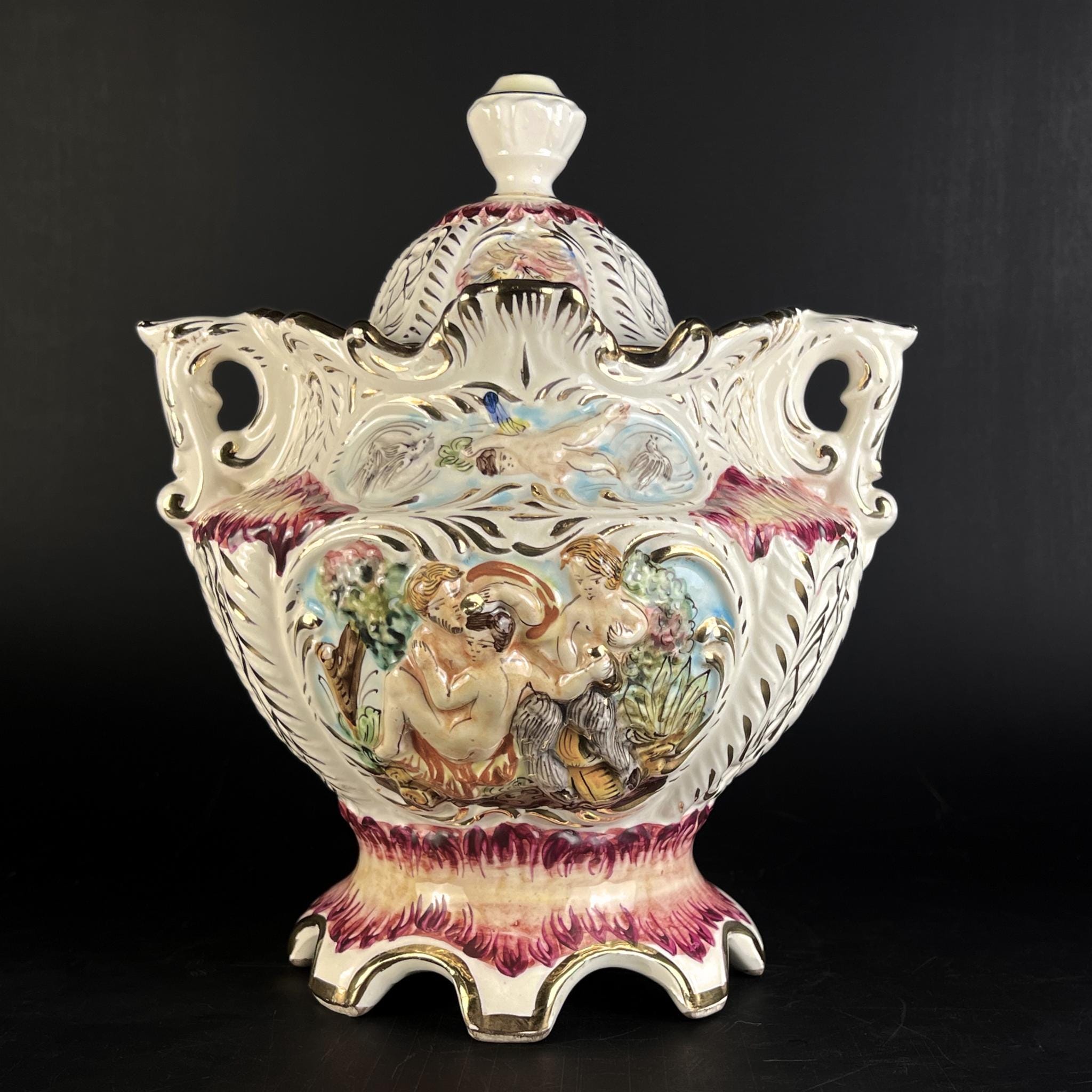 Vintage Capodimonte Vases - Etsy - Page 8