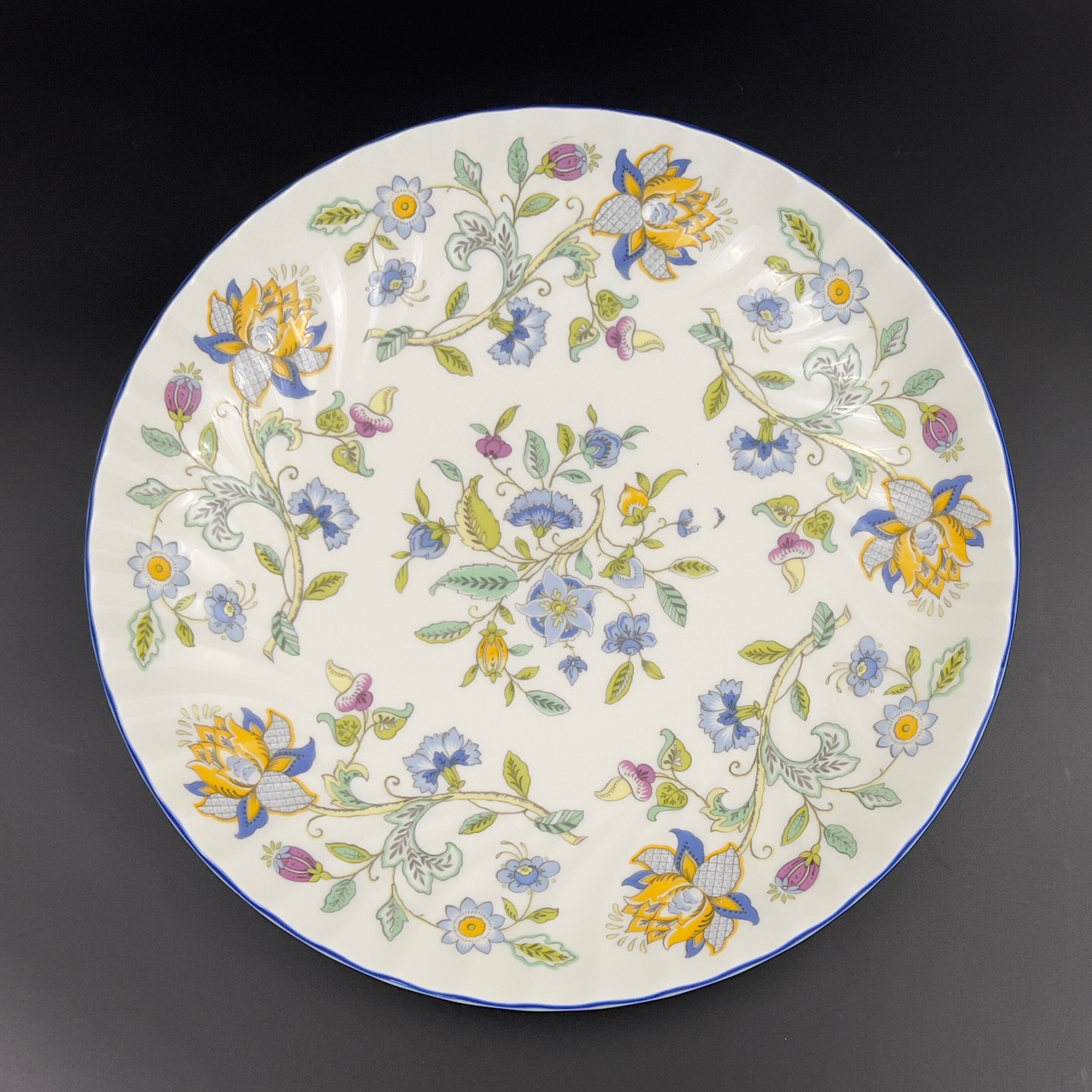 新品 ミントン 20cm プレート 2枚 ハドンホール ブルー グリーン 新品 ミントン 20cm プレート 2枚 ハドンホール ブルー グリーン 展示