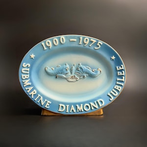 Vintage 1977 Jim Beam Submarine Decanter, U.S. Navy Diamond Jubilee Decanter, WWII Veterans Decanter, Collectable Jim Beam Whiskey Decanter