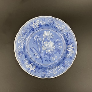 Spode Botanical Dinner Plate, Spode Blue Room Georgian Dinner