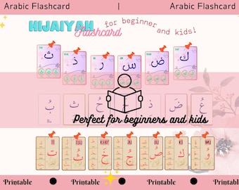 Arabic Alphabet Flashcards: Fun Learning for Kids (Printable)