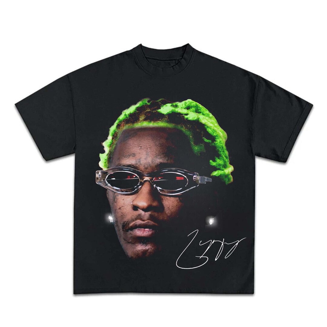 YOUNG THUG TSHIRT Rap Tee Concert Merch Kanye Thugger Slime Season