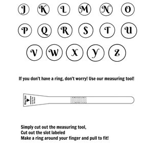 Printable UK Ring Size Chart - Etsy UK