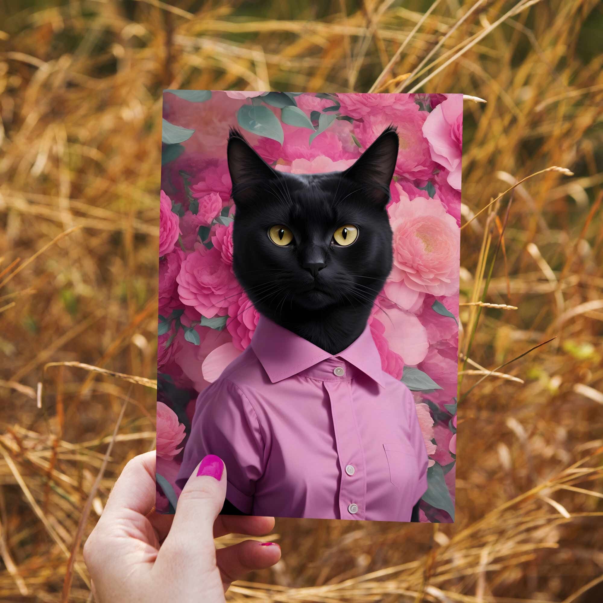 printable-black-cat-wall-art-poster-digital-download-cat-etsy