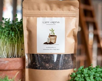 Organic Potting Soil – Indoor Microgreens, Vegetable & Plants