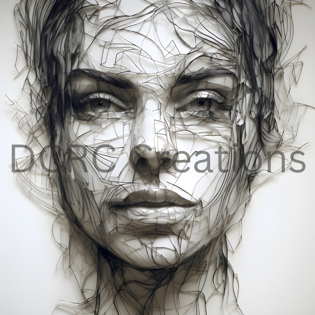 Line Drawing Digital Art Print/line Drawing/line Drawing Etsy