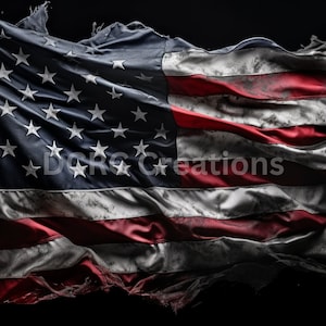 Distressed American flag, instant download, red,white and blue, frayed american flag, patriotic print, veteran gift, american flag print