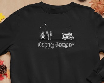 Felpa casual per campeggiatori felici