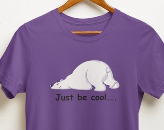 Be Cool Polar Bear T-Shirt, Climate Change Awareness