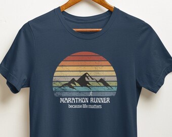 Lässiges Retro T-Shirt für Läufer
