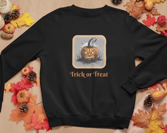 Trick or Treat Halloween Crewneck Sweatshirt