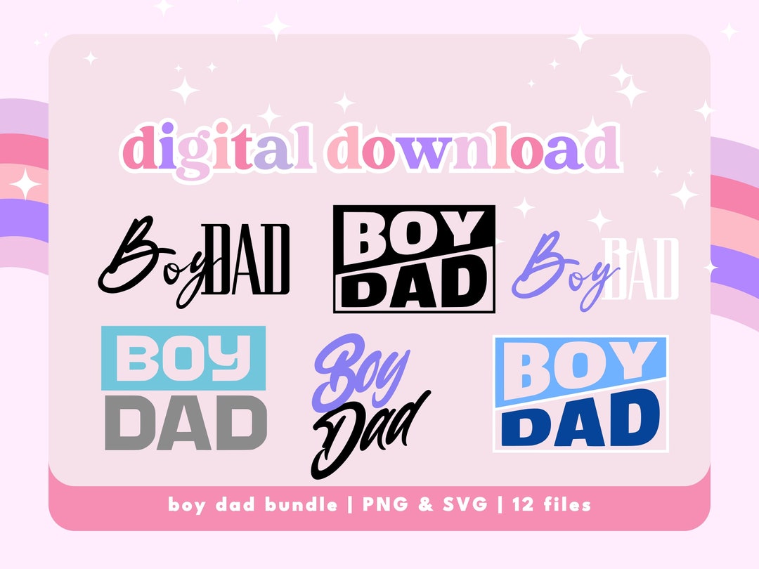 Fathers Day PNG & SVG Bundle | Boy Dad | DTF, Sublimation Cricut ...