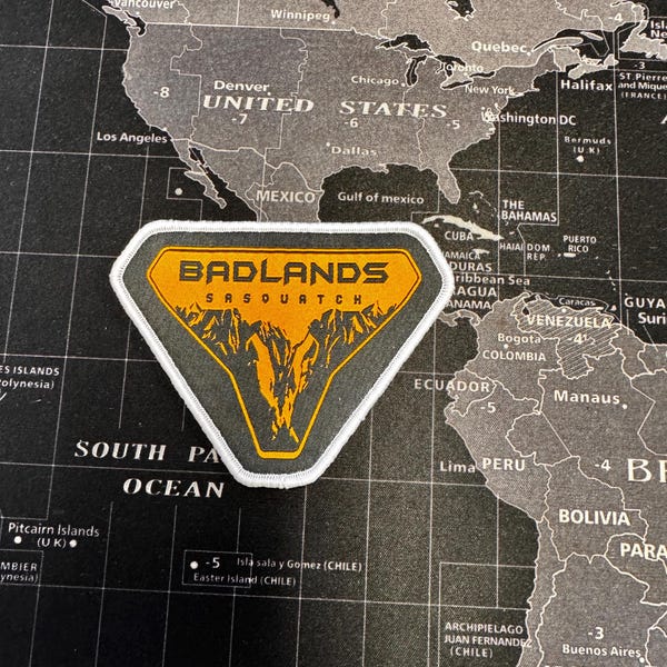 Bronco Badlands Sasquatch Patch. 4 wide x 3 tall