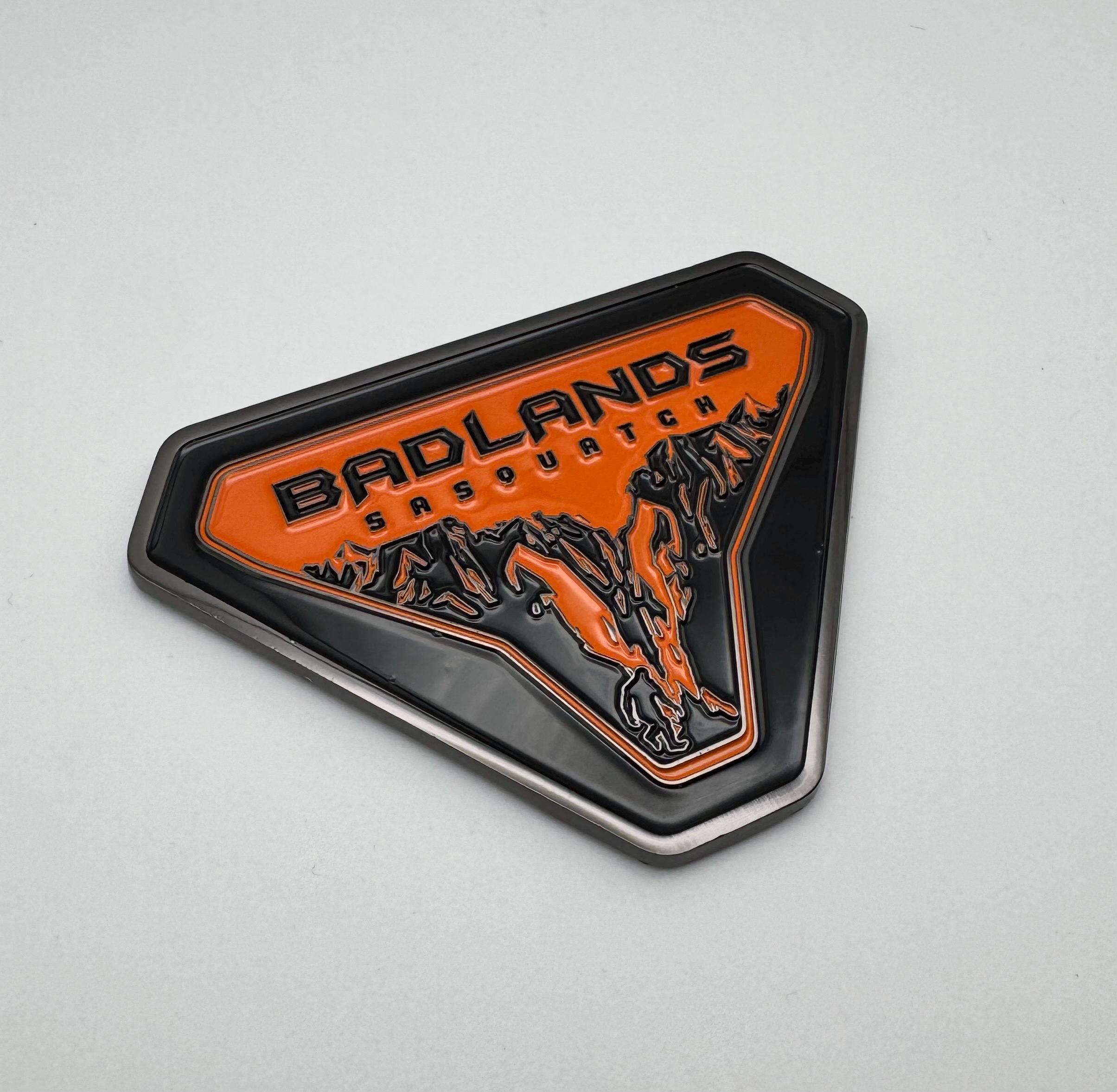 Badlands FBB サインド Bronco Badlands Sasquatch Black Emblems: Zinc Alloy, Nickel Finish