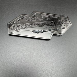 Bronco All Black Wildtrak Badges (Black Metal) ) Zinc Alloy, Not Plastic! OEM Size