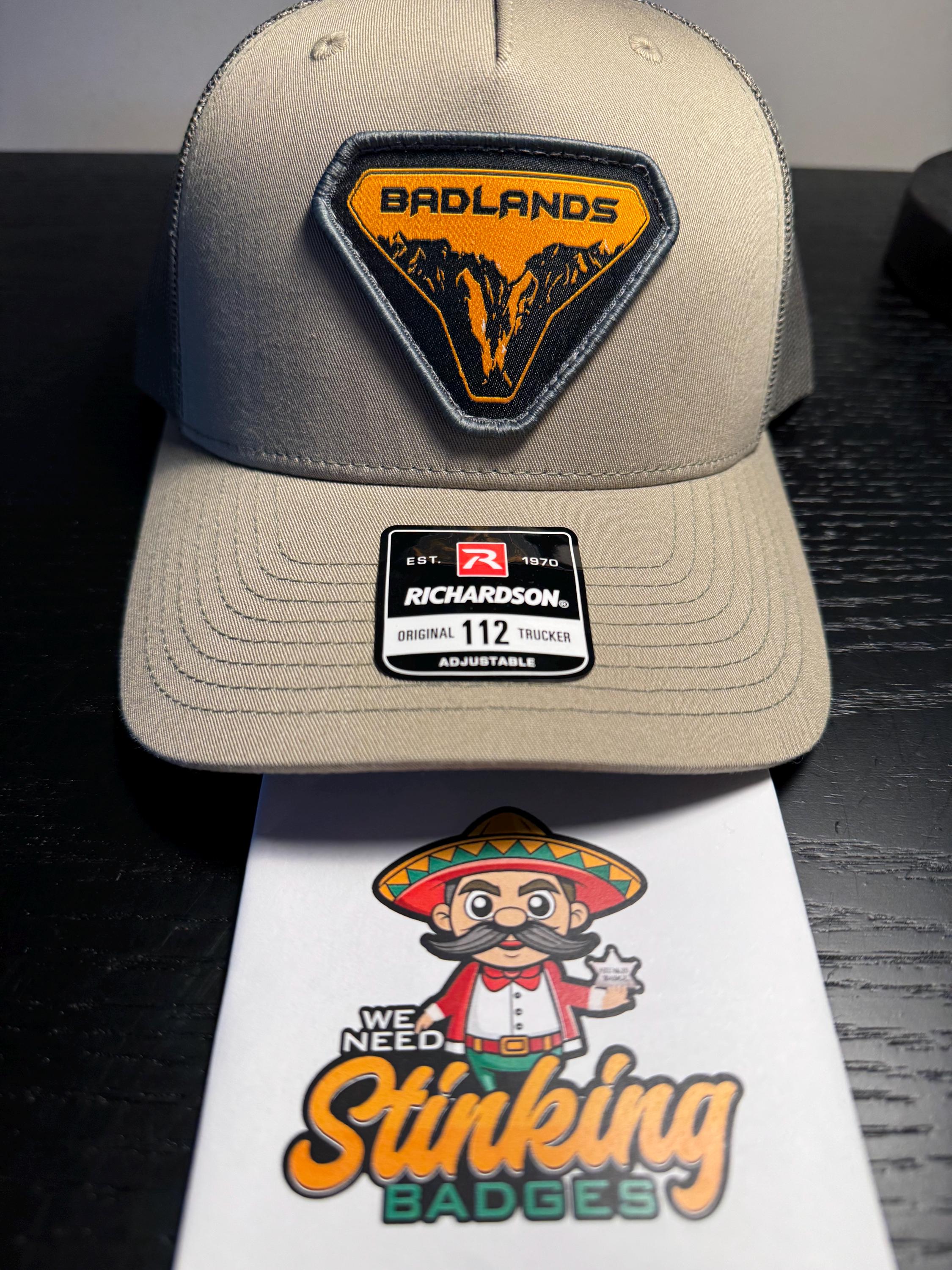 Badlands South Dakota Embroidered Logo Letters Strapback Hat Cap OS New Trendy Apparel Shop South Dakota SD Old English Embroidered  main image 4