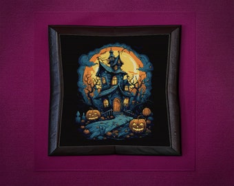Haunted House Cross Stitch Pattern | Gothic Design | Halloween Decor ...