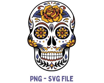 Plik Svg Czaszki Do Wydruku Na T-shirt Pliki Czaszki Halloween Plik Png Na T-shirt Projekt Nadruku Halloween Svg Png