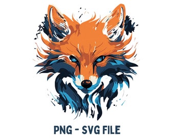 Fox Svg Plik Do Wydruku Na T-shirt Fox Png Plik Do Wydruku Na T-shirt Fox Do Wydruku Projektu Koszulki Zwierzę