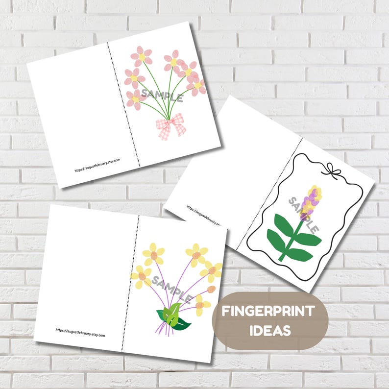 Fingerprint Flower Craft for Kids, Mother's Day Bouquet Craft, Kids ...