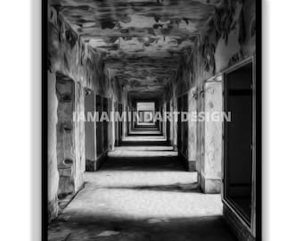 Silent Hill Wandbild aus dem verlassenen Krankenhaus