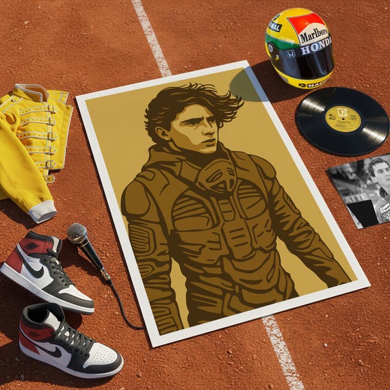 Dune Warrior Poster | Limited Edition Art Print | Paul Atreides Tribute | 6 Sizes | Premium Matt Finish | 240gsm PermaJet Paper | Only 50