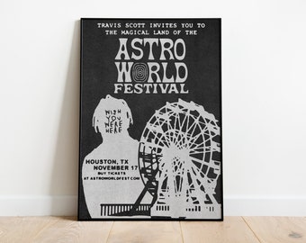 Astroworld Festival Travis Scott Poster - 70x100cm, MATT Paper 180g