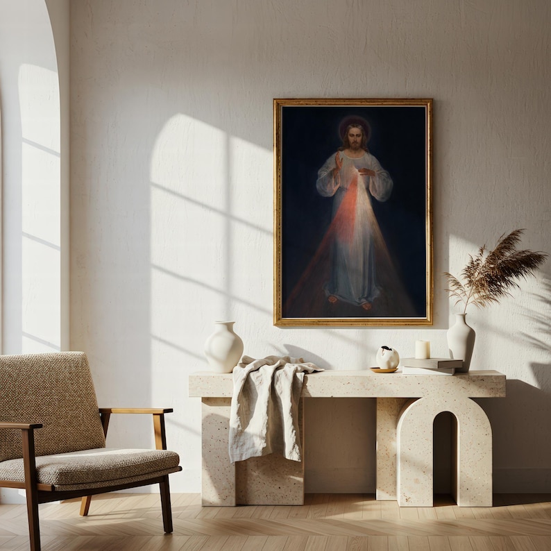 Divine Mercy Jesus Vilnius – Digital Download File 300 DPI, 100x53.4 cm image 10