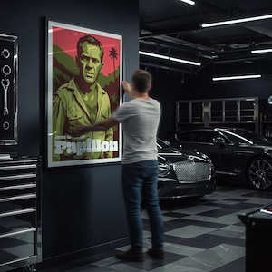 Poster "Papillon Jungle" di Steve McQueen | Stampa in edizione limitata | Grafica retrò audace | Decorazione da parete con icone del cinema | 6 taglie | Carta opaca da 240 g/m²