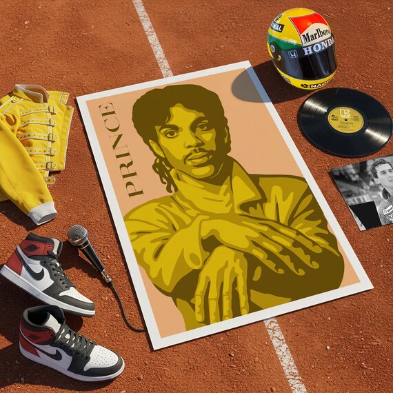Prince “Golden Icon” Poster – Limited Art Print | Matte 240gsm Paper | Unframed | 6 Sizes | Only 50 per Size
