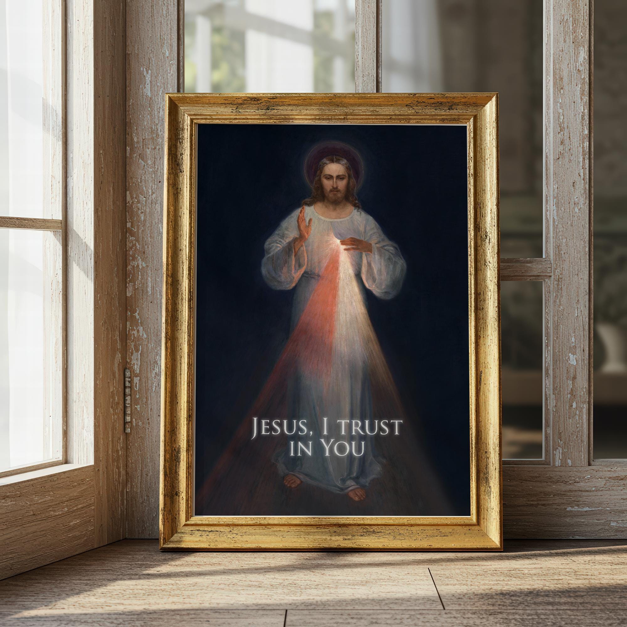 Divine Mercy Jesus Vilnius – Digital Download File 300 DPI, 100x53