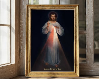 Divine Mercy Jesus Vilnius – Digital Download File 300 DPI, 100x53.4 cm