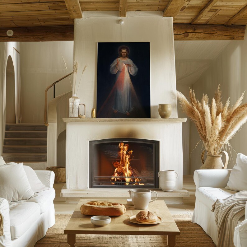 Divine Mercy Jesus Vilnius – Digital Download File 300 DPI, 100x53.4 cm image 8