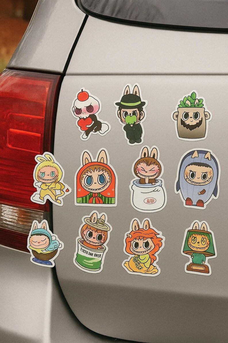 Labubu Sticker Bundle – Pop Mart Labubu Fan Art Vinyl Stickers | Kawaii ...
