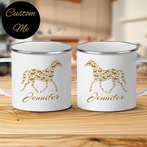 Personalized Horse Mug: Custom Equestrian Gift, Stainless Steel