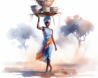 African Woman Clipart Africa Clipart Africa Clipart Card Making Scrapbook Junk Journal Paper Crafts 15 High Quality JPGs