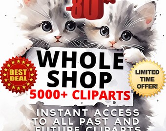 Ganzes Shop-Bundle, Clipart-Bundle, Art, Clipart-Set, gesamtes Shop-Bundle, Clipart, großes Clipart-Bundle, digitaler Sofort-Download Clip Art-Bundle