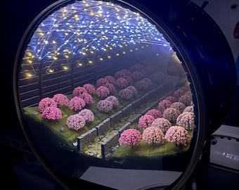 Cherry Blossom Stroll infinity mirror