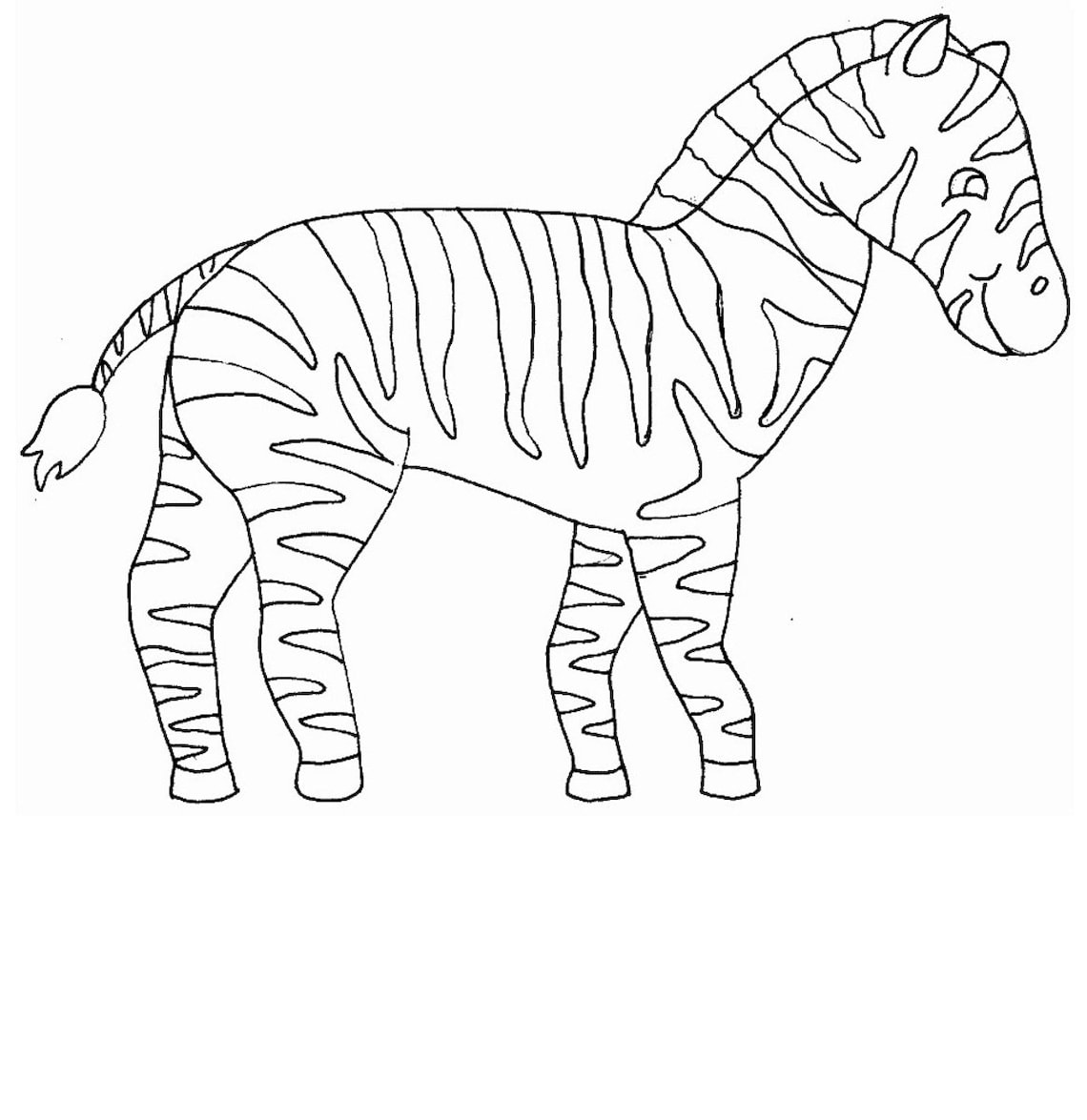 Printable Baby Zebra 4 Coloring Pages for Kids and Adults, Misticos Art ...