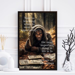 Seizing Opportunities, Digital Prints, Inspirational Quotes, Motivation Wall Art, Home Decor, Office Wall Art, Printable Art