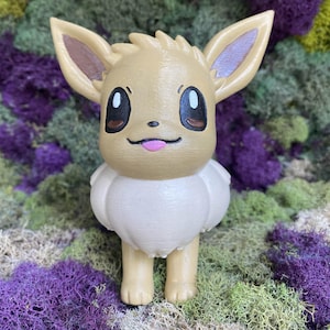 Hand Painted Eevee 3D Printed Figure