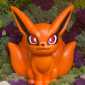 Hand Painted Kurama 3D Printed Figure