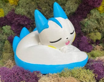 Hand Painted Pachirisu 3D Printed Figure