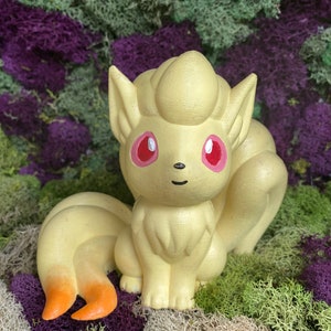 Hand Painted Ninetales 3D Printed Figure