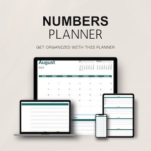 NUMBERS Planner template with to-do list and changeable months