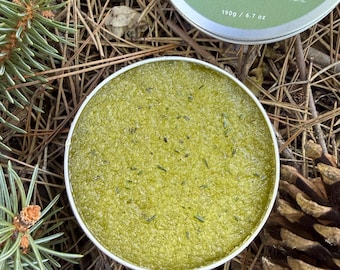 Bio-Waldsauna Körperpeeling – Tannen-Rosmarin-Saunapeeling – Nordische Hautpflege (150ml)