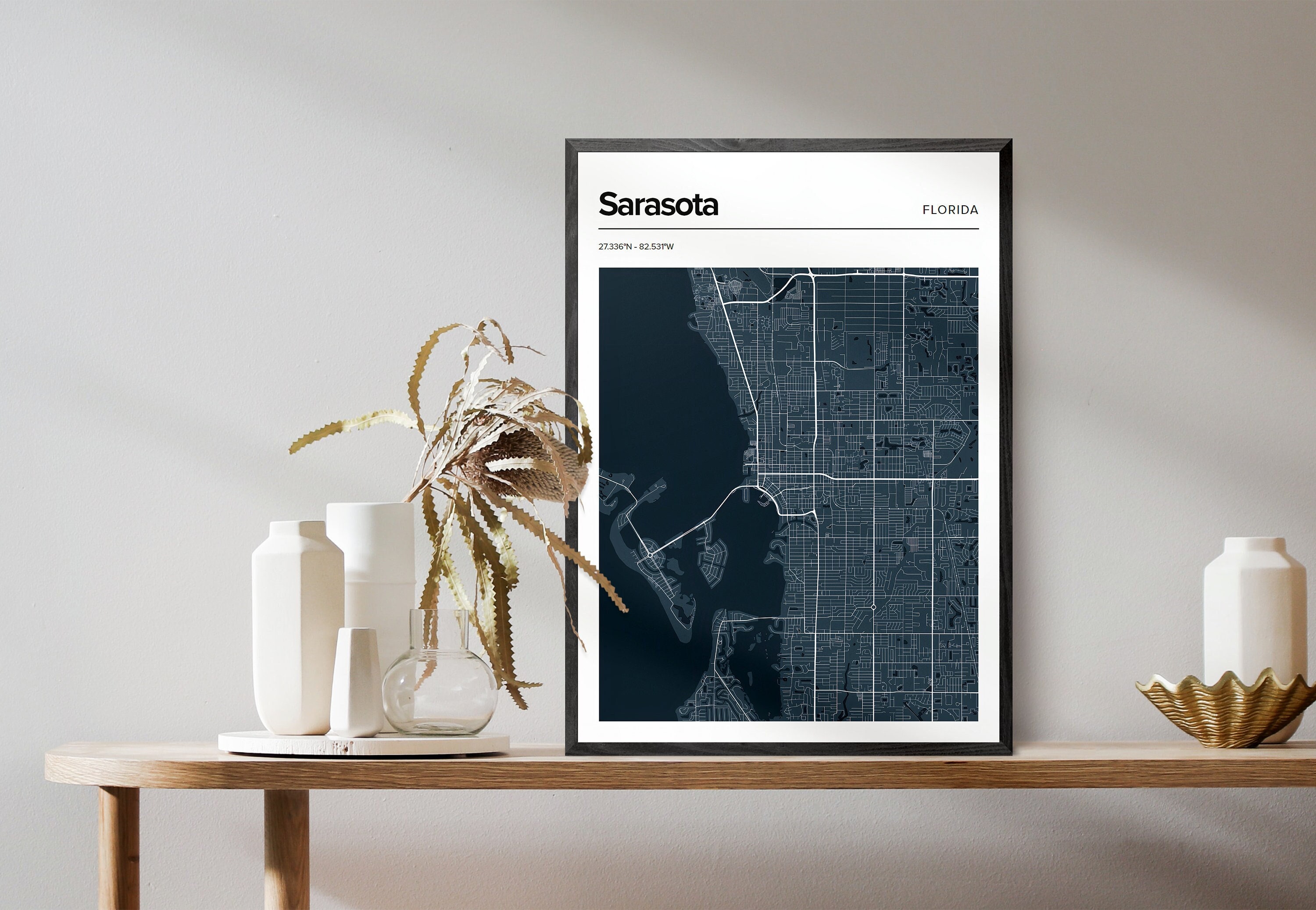 Sarasota Florida City Map City - Il Fullxfull.5879108677 7om0 