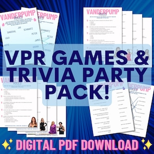 VANDERPUMP RULES - Games & Trivia Party Pack!